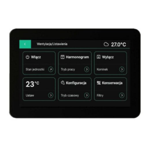 Eco-TOUCH T5 (Wave Touch) Premium-Bedieneinheit 5" für Ensy Lüftungsgeräte (weiss)