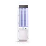 Innenansicht des Luftreinigers - Luftsterilisators mit HEPA Filter und UV-C-BestrahlungseinheitInnenansicht des Luftreinigers - Luftsterilisators mit HEPA-Filter und UV-C-Bestrahlungseinheit