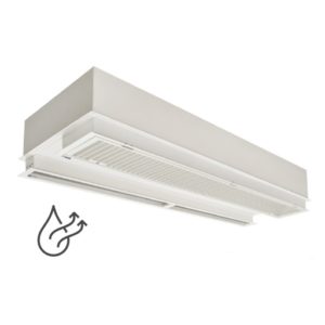 Superior XL BVP 4-200W EC-Luftschleier mit Warmwasserheizregister 60/40 - inkl. Hand/Automatik-Steuerung
