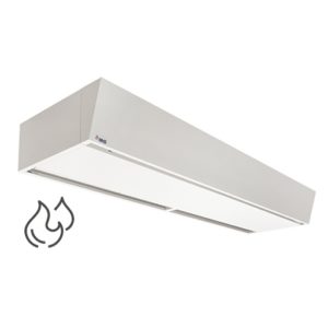 Premium 1-250W EC-Luftschleier mit Warmwasserheizregister 60/40 - inkl. Hand/Automatik-Steuerung
