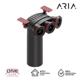 ARIA Umlenkstück 3x75mm für Wohnraumlüftungs-Kanalsystem