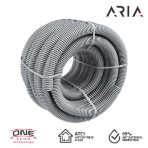 ARIA Kunststoffrohr DN75mm flexibel, 50m/Rolle, antibakteriell